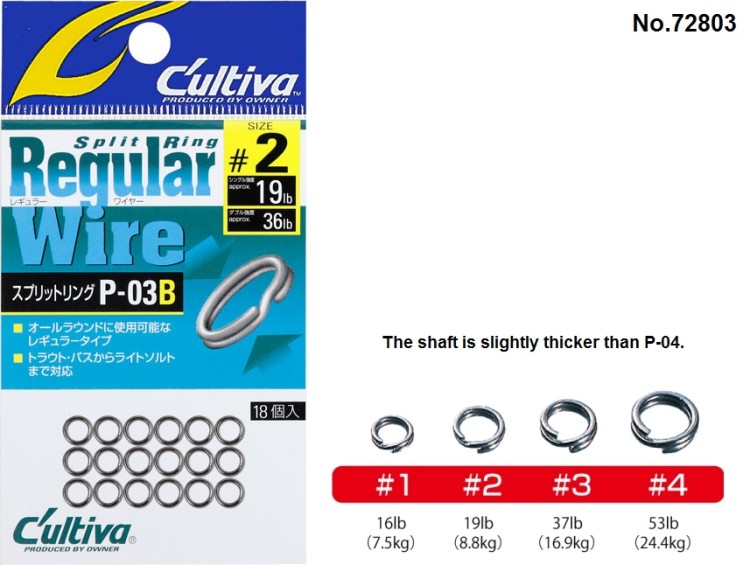 OWNER Split Ring Regular Wire [Black] #1