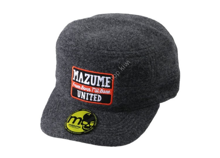 MAZUME Fleece Work Cap With Box Logo #Charcoal
