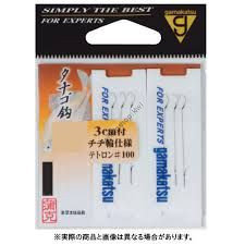 GAMAKATSU Tanago Bari w/Thread Ryusen [Brown] (10pcs)