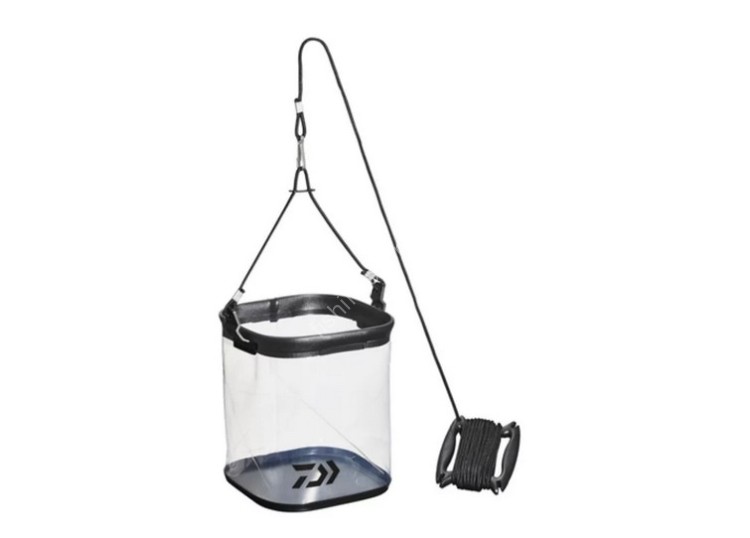 DAIWA Water Scoop Bucket S21 K #Clear Black