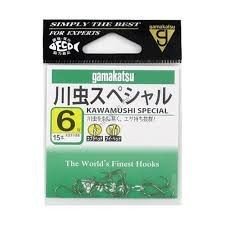 GAMAKATSU Kawamushi Special Rose [Brown] #6 (15pcs)