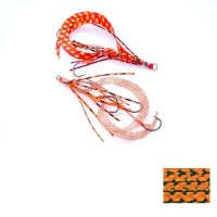 OTHER BRANDS MIYAICHI Ouka Spare Unit Curly 3-Hook Oni Gake #08 Uroko Orange Black