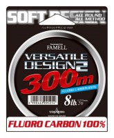 YAMATOYO Famell Versatile Design 2 Fluorocarbon Clear 300m 2.5lb #0.7