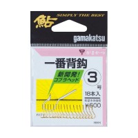 GAMAKATSU First Back Hook Rose [Gold] #1 (18pcs)