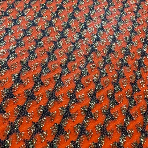 MATSUOKA SPECIAL Silicone Sheet 0.65mm #Zebra Dark Orange Gold Lame