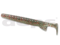 DEPS DeathAdder Shad 4'' #15 Clear Pepper/Red Flake