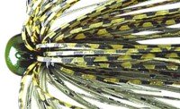 DEPS RR Jig Head 1.0g Silicone Skirt #44 Moss Bug
