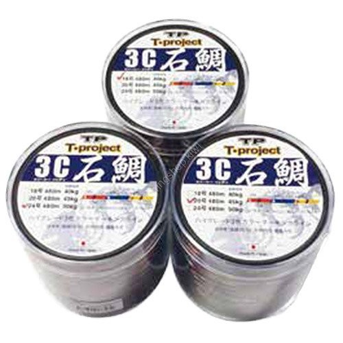 T-PROJECT 3C Ishidai Marking Line [Red & Blue & Yellow] 480m #24 (50kg)