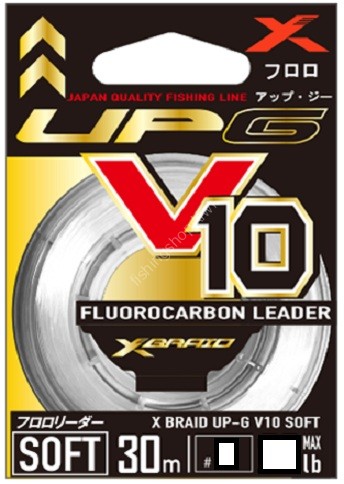 YGK X-Braid UP-G Leader V10 Soft [Natural] 30m #5 (22lb)