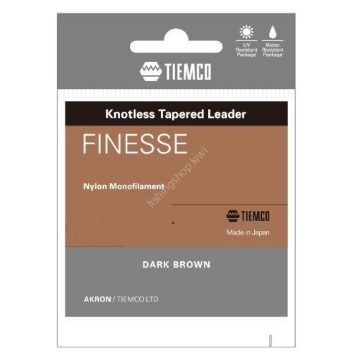 TIEMCO Finesse Leader 4X [Dark Brown] 8ft