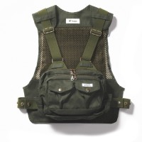 TIEMCO Foxfire Chest Strap Vest (Olive) Free Size