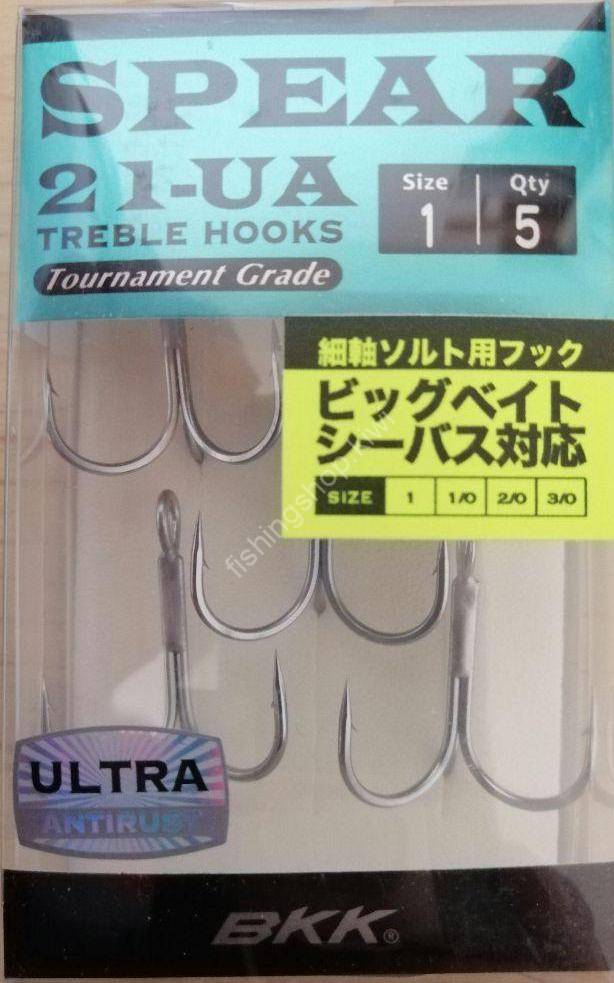 BKK Spear 21-UA #2/0 Ultra Antirust (4pcs) Hooks, Sinkers, Other buy at