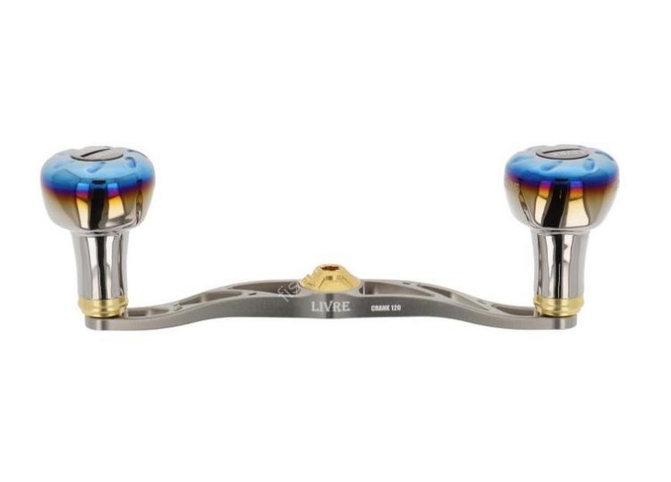 LIVRE FullComp Crank for Daiwa 120 Left #Titanium/Gold
