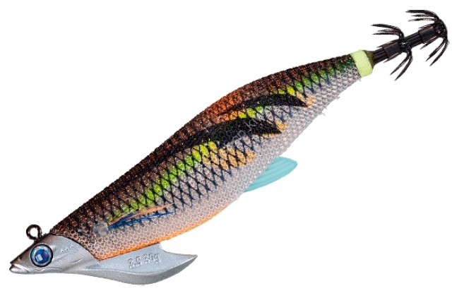 MAJOR CRAFT Egizo Bait Feather TR 3.5 #004 Blue Luminous Gold Brown