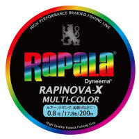 RAPALA Rapinova-X Multi-Color [10m x 5color] 200m #0.8 (17.8lb)