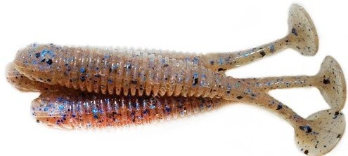 ALFHEID Bronx Shad 3.5" #02 Cinnamon / Blue Pearl BLF
