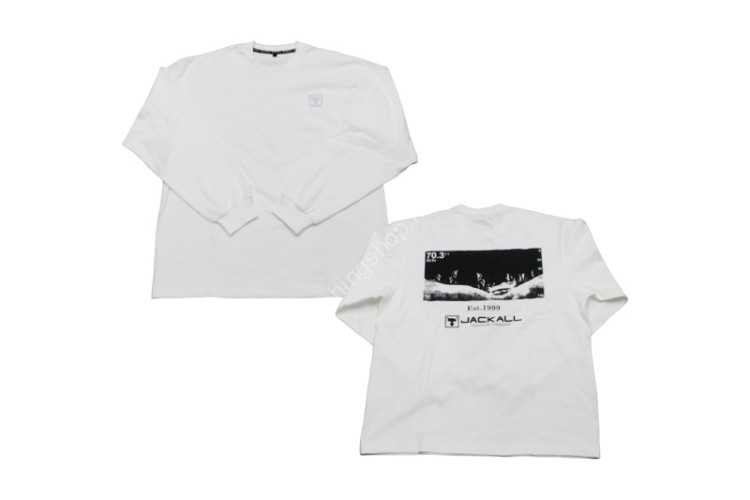 JACKALL Graphic Long Sleeve Tee (White) S