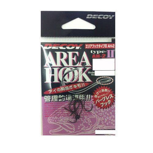 DECOY Area Hook Type II AH-2 [Mat Black] #8 (8pcs)