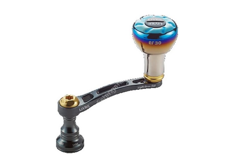 LIVRE Reel Parts Light Arm 58 EF30 for Daiwa #Gunmetal/Gold LIVRE Reel Parts Light Arm 58 EF30 for Daiwa #Gunmetal/Gold