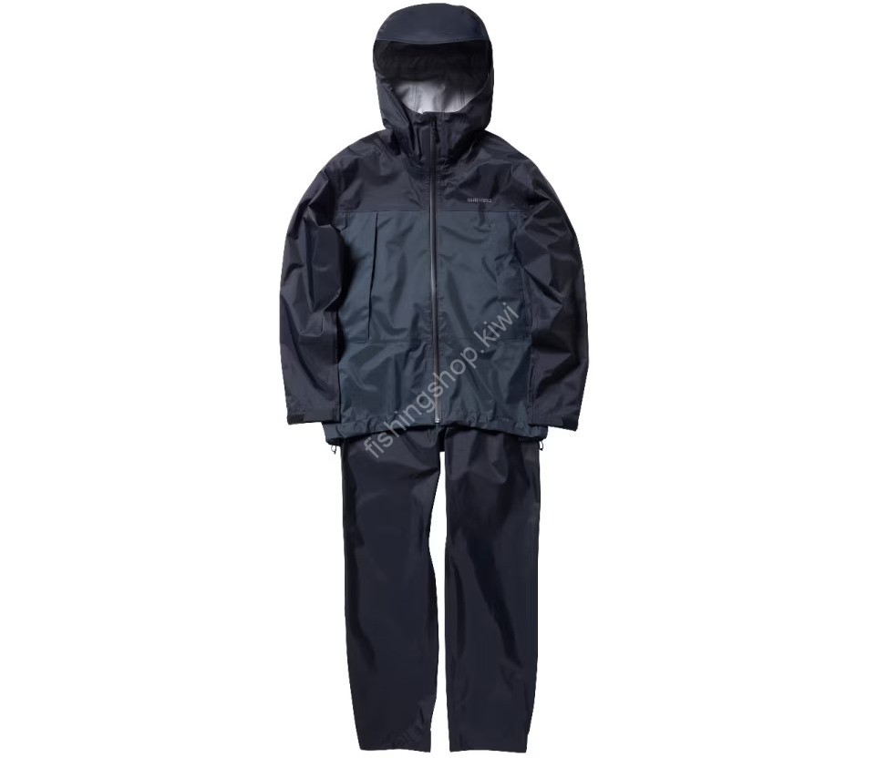 SHIMANO RA-047X 3 Layer Rain Suit (Black) 2XL Wear buy at