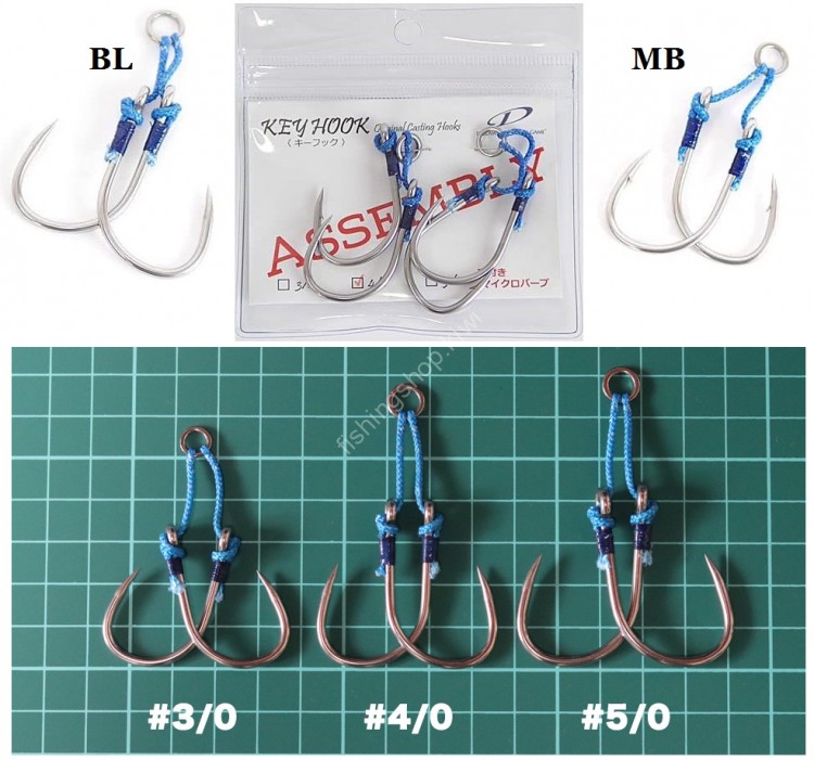 D-CLAW Key Hook Microbarb #3/0 (4pcs)