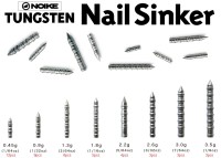 NOIKE Tungsten Nail Sinker 0.45g (1/64oz)