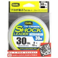 DUEL TB Carbon Shock Leader [Natural Clear] 30m #8 (30lb)