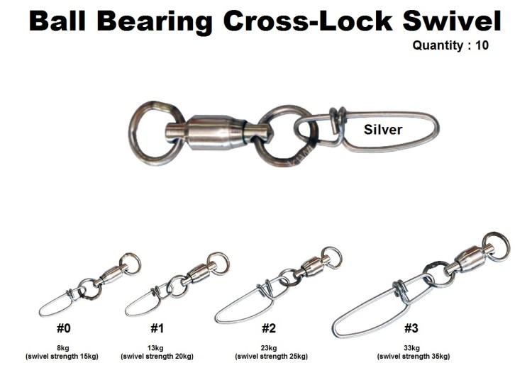 JACKSON Ball Bearing Cross-Lock Swivel #2