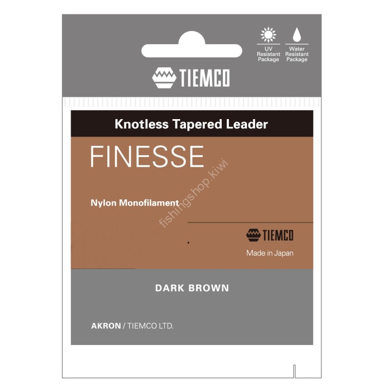 TIEMCO Finesse Leader 5X [Dark Brown] 8ft