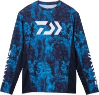 DAIWA DE-3823 Long Sleeve Game Shirt (Bottom Ocean) S