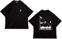 JACKALL Graphic Tee Water Side Black L