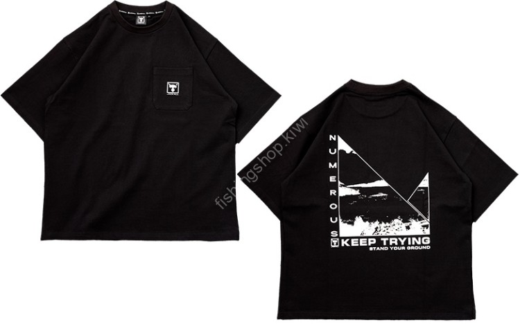 JACKALL Graphic Tee Water Side Black L