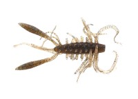 IMAKATSU Eco Hairy Hawg 4 英寸 #259 Swamp Ebi 蓝色薄片