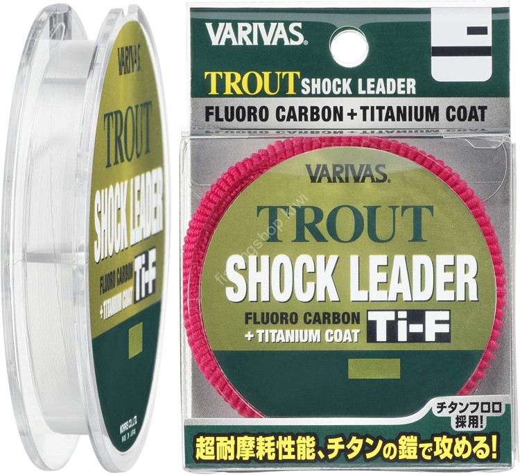 VARIVAS Trout Shock Leader Ti-F Fluorocarbon [Natural] 30m #0.8 (3lb)