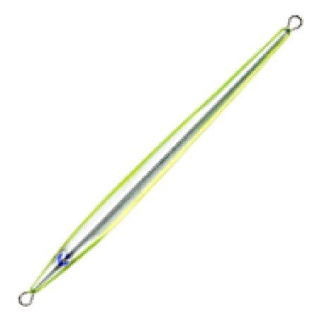 BLUE BLUE Sea Ride Long 60g #07 Double Chart Silver