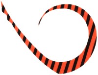 JACKALL BinBin Switch T+ Necktie MasterCurly #F-0325 Bright Orange Zebra
