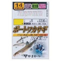 Gamakatsu W159 Boat WAKASAGI (Smelt) Luminous Coating 14 pcs No. 2 0.2