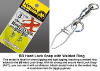 XESTA BB Hard Lock Snap+Ring #1 (50lb)