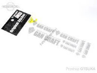 GAN CRAFT Original Transfer Sticker S ( Mix A-Type ) #03 Silver