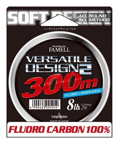 YAMATOYO Famell Versatile Design 2 Fluorocarbon Clear 300m 6lb #1.5