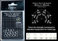 ZEAKE Heavy Duty Strong Split_Ring #4 (14pcs)
