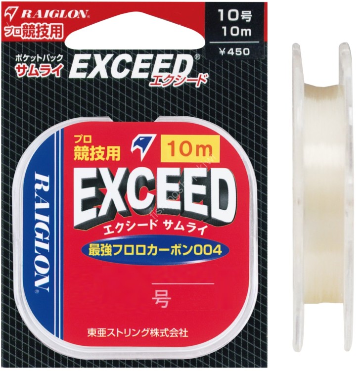 RAIGLON Exceed Samurai Fluorocarbon004 [Clear] 10m #6 (22lb)