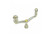 LIVRE 3834 Double Handle Wing 100 Fino Knob for Shimano S2 #Titanium/Gold
