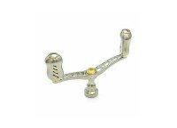 LIVRE 3834 Double Handle Wing 100 Fino Knob for Shimano S2 #Titanium/Gold