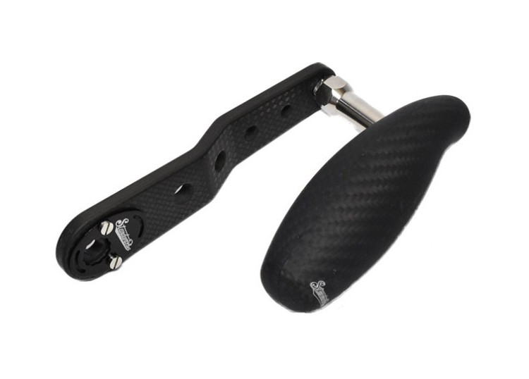 STUDIO COMPOSITE Full Carbon Crank T-bar Handle for RC-SJ Slow Jigging 85-95mm #Black
