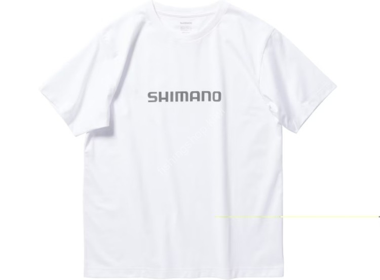 SHIMANO SH-021W Dry Logo T-shirt Short Sleeve (White) 2XL