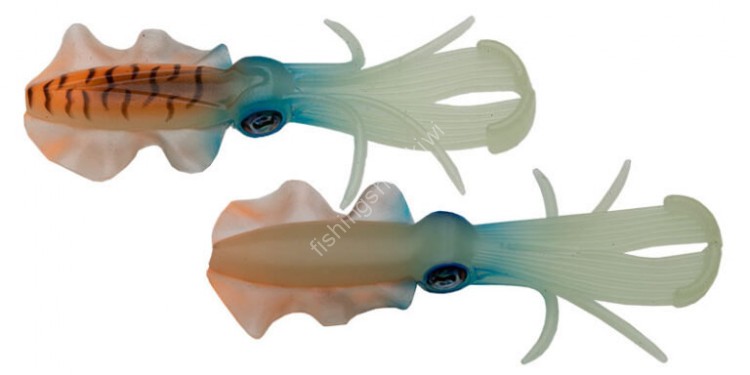 ECOGEAR Power Squid 3.5" #521 CP Clear Glow Mizuika (Night Light)