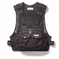 TIEMCO Foxfire Chest Strap Vest (Black) Free Size
