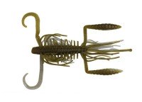 IMAKATSU Eco Hairy Hawg 4" #302 Green Back/Clear Arkansas