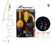 HAYABUSA Koaji Special Upper Basket Casting Sabiki Set Real Shrimp HA231 [Red] 4 Hook 4-1.5